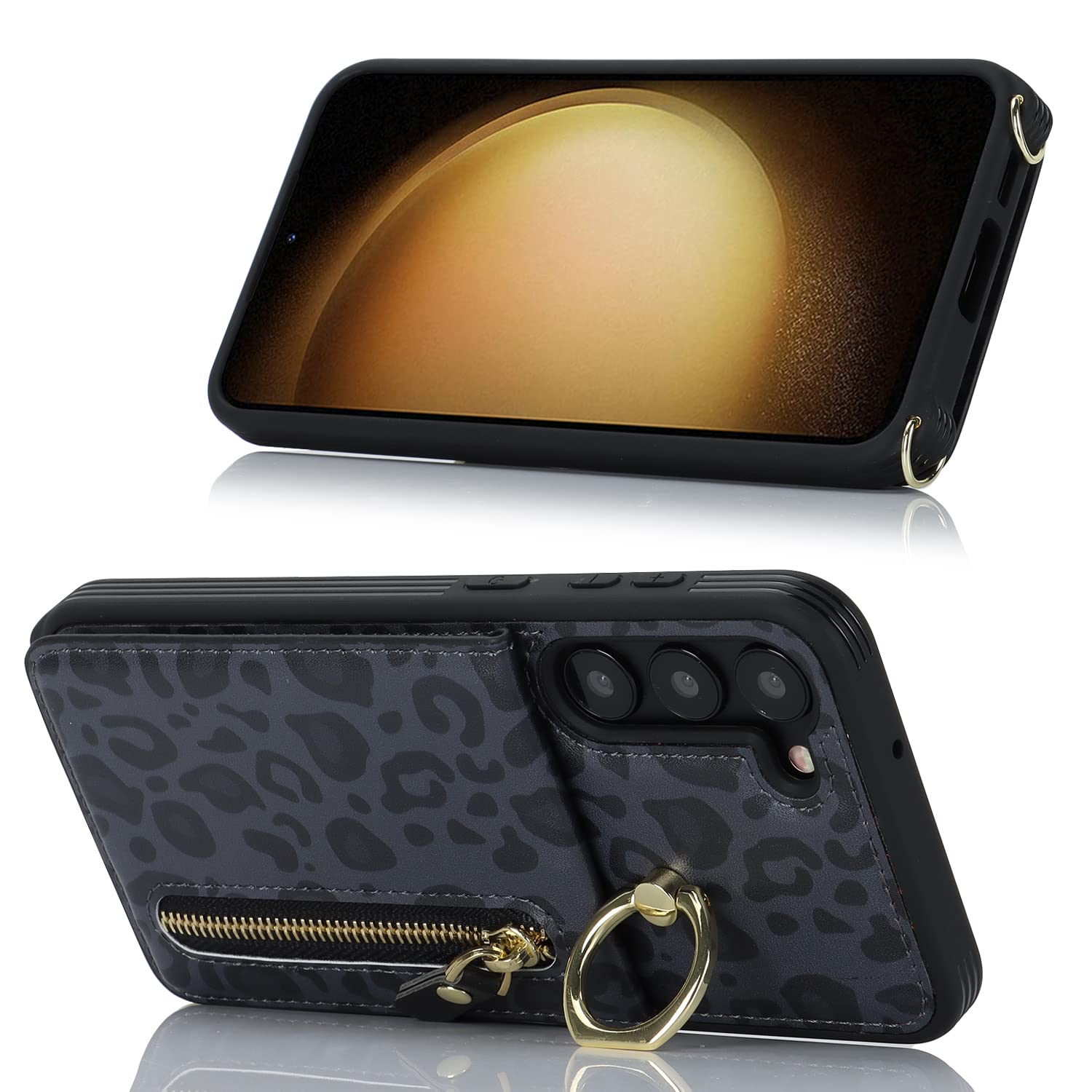 Amazon.co.jp: S23 galaxy ケース ショルダー 手帳型 上下開 リング 