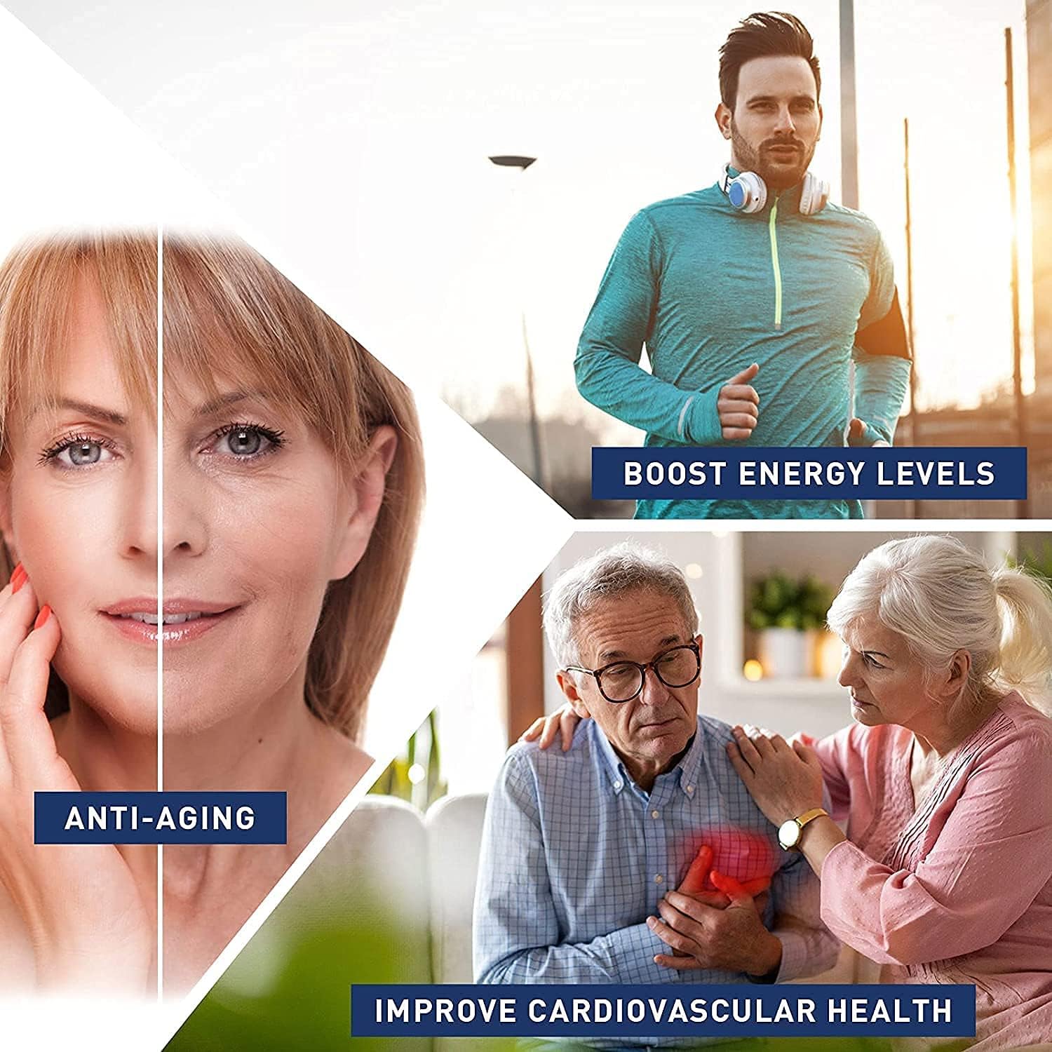 2 Pack Advanced NMN Supplement with CoQ10 750mg 7 Ingredients in 1 Capsule , Nicotinamide Mononucleotide 500mg + Coenzyme Q10 Phosphatidylserine Coenzyme Boost NAD+ for Anti-Aging & Overall Health : Health & Household