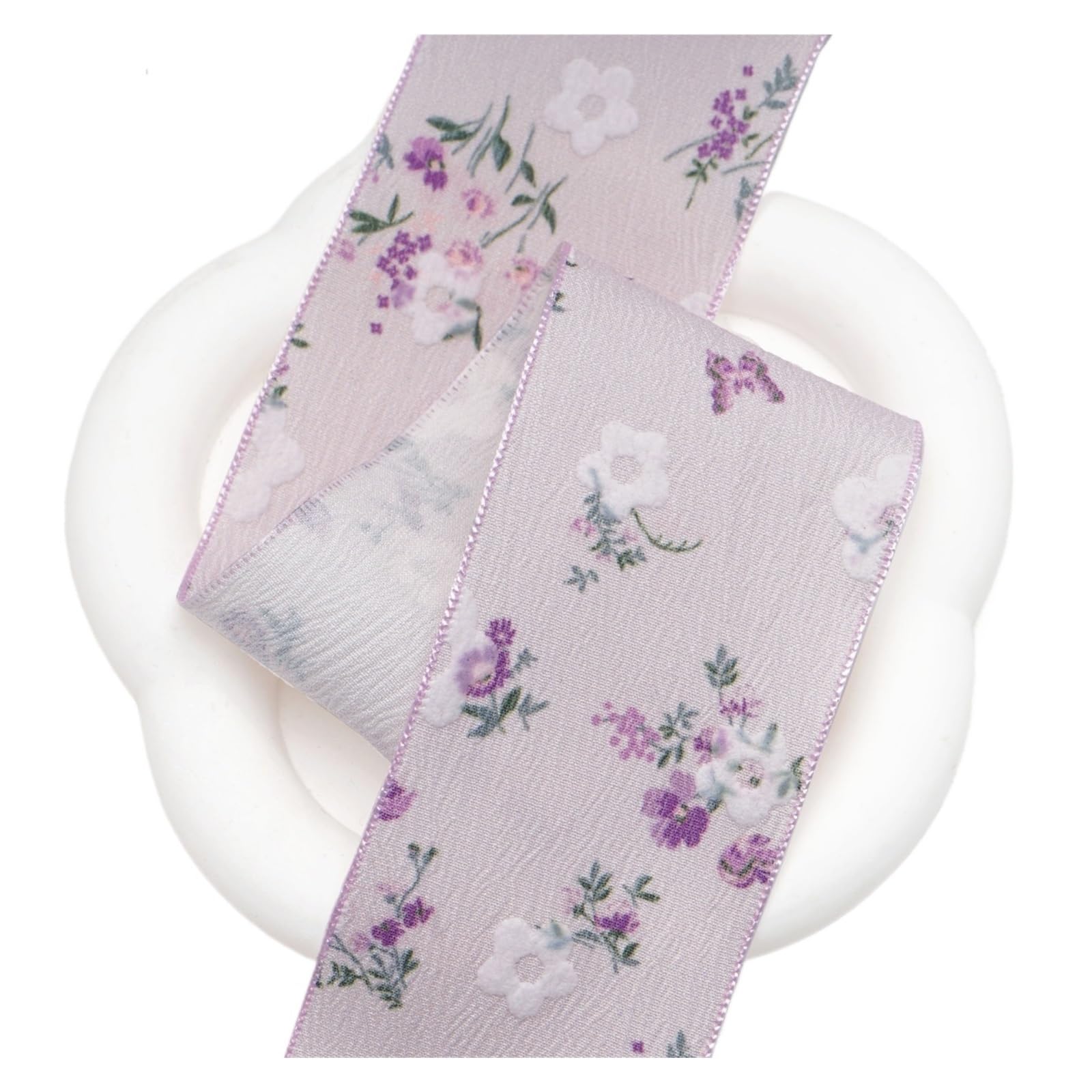 Ruban Fleuri Ruban imprimé floral 50 mm 10 yards