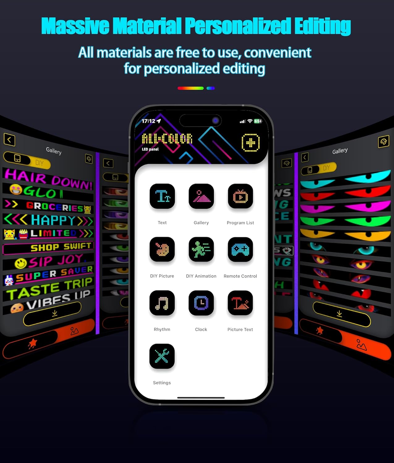 23.62" * 4.72" 2PCS Devil Eyes Light, Led Eyes Strips for Cars, Truck & SUV Perfectly Synced Dynamic Patterns, Remote & Bluetooth APP Control, USB-Powered, IP68 Waterproof