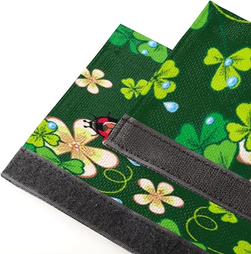 Vista 40 de Pardick Juego de 2 fundas para manija de puerta de refrigerador, huevo de madera de Pascua, lavable, para nevera, lavavajillas, Mocrowave, horno, z