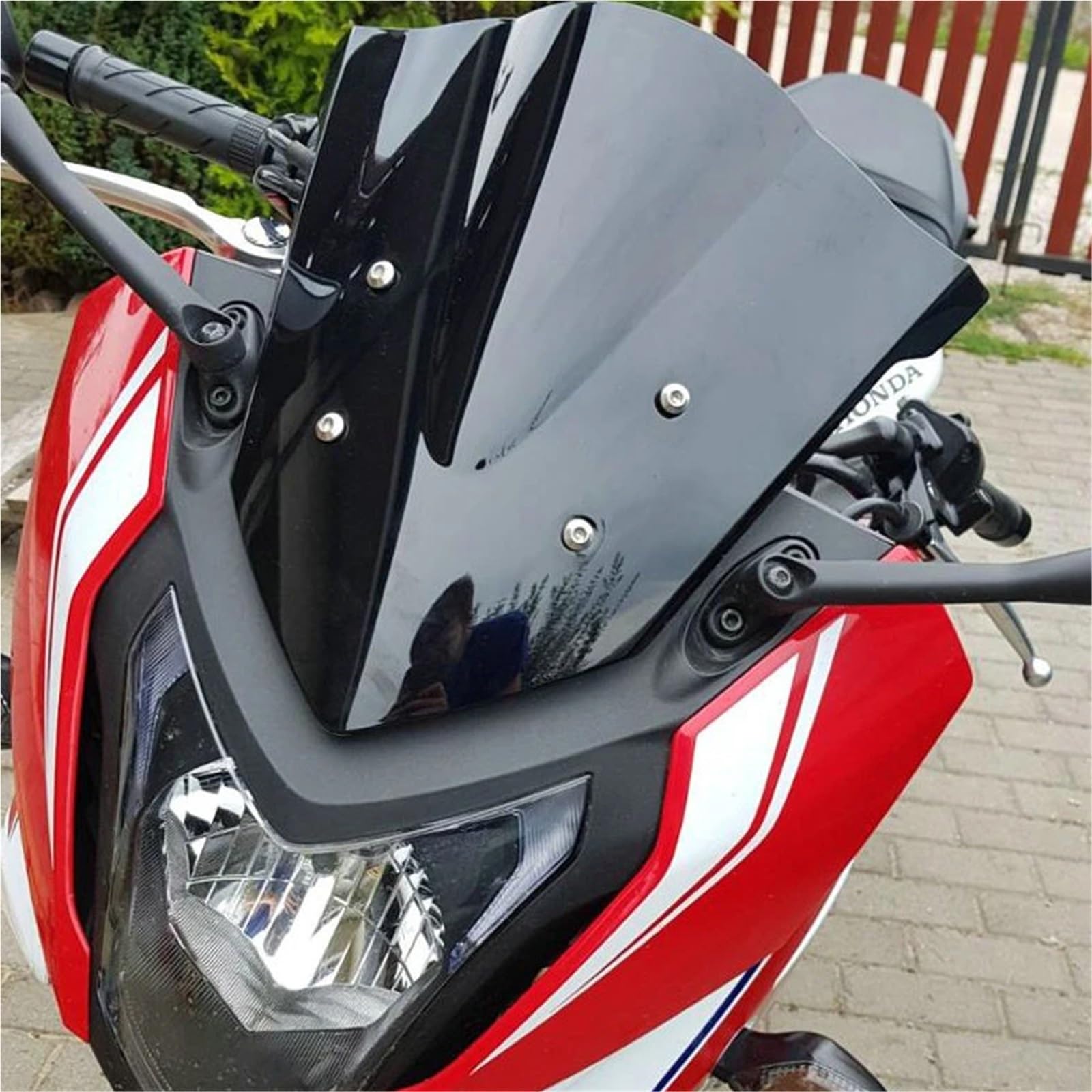 Przednia szyba motocyklowa Szyba przednia motocyklowa Double Bubble do motocykla Honda CBR650F CBR 650F 2014-2018(Transparent)