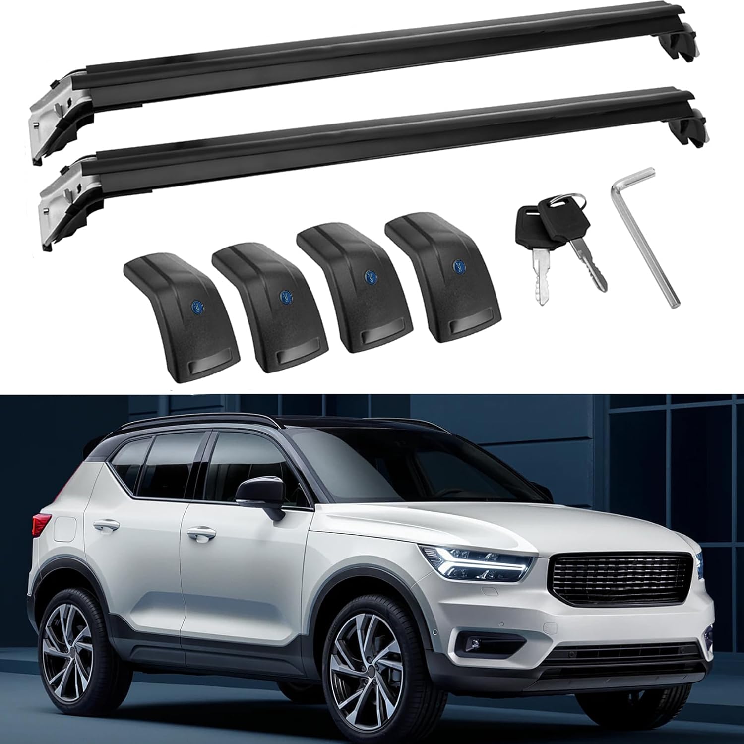 Roof Rack Cross Bars Fit for Volvo XC40 2018 2019 2020