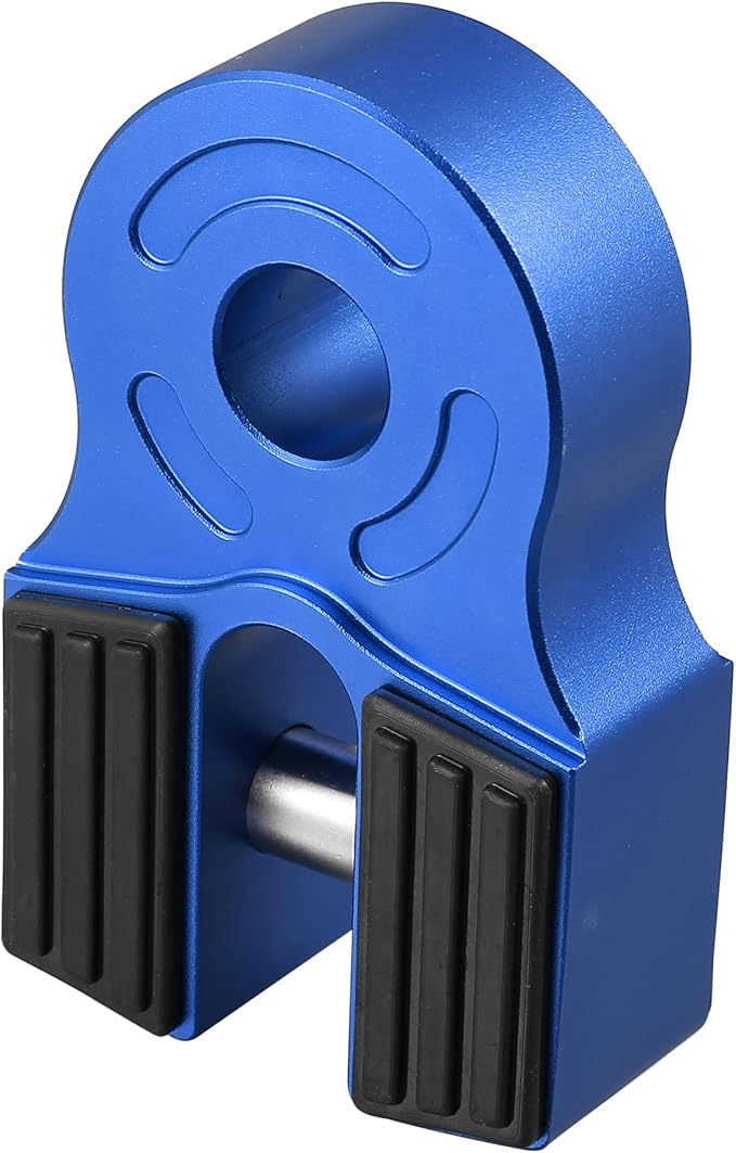ACROPIX Universal Car Bumper Shackles Mounting Bracket Towing Winch Shackles Blue