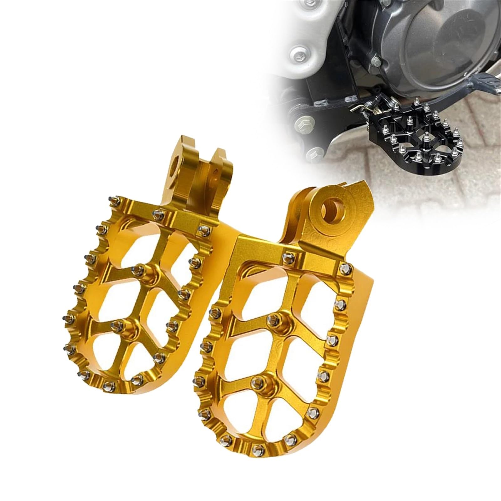 Repose-Pieds CNC pour RMZ250 2010-2018 et RMZ450 Motocross | Pièces Détachées Alu