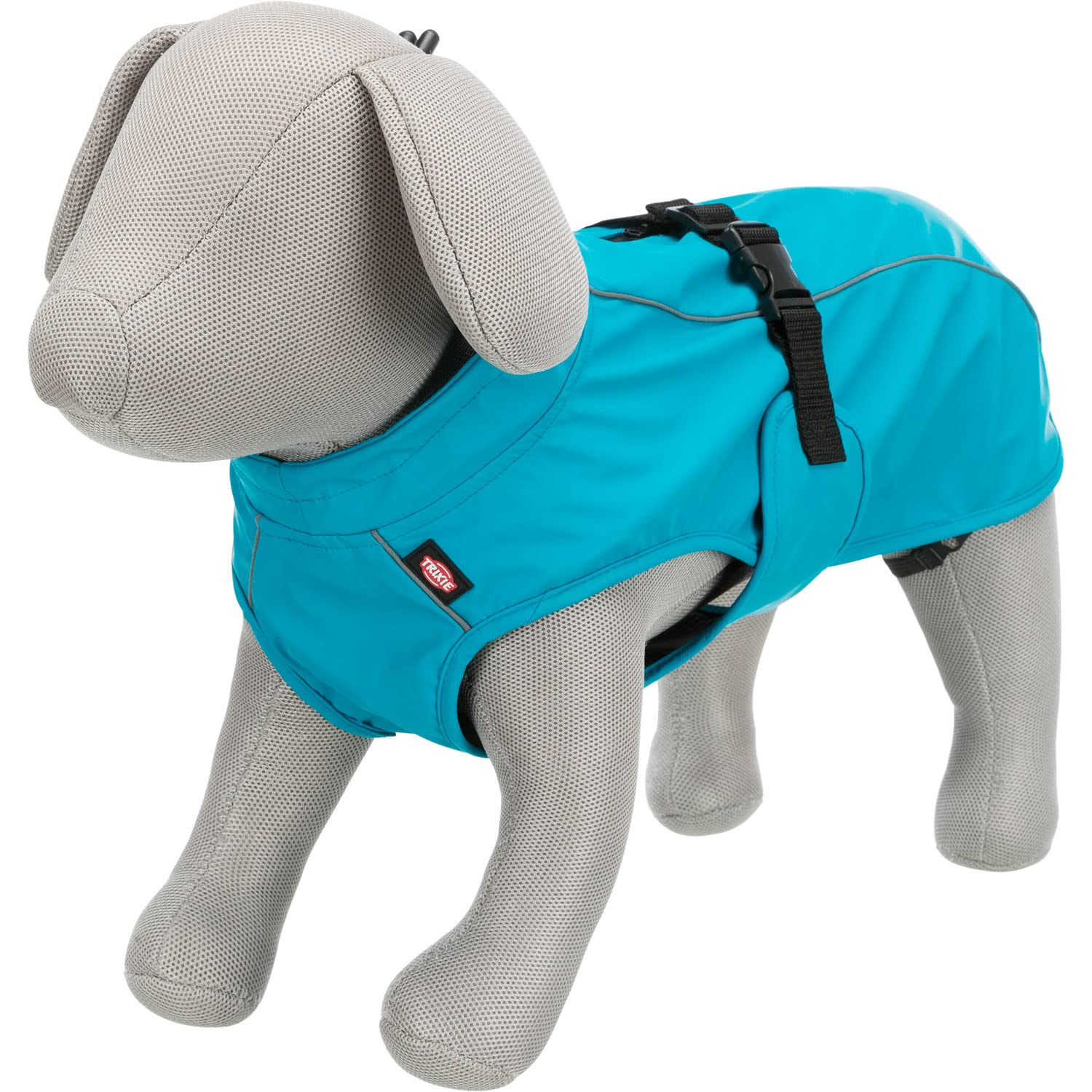 TRIXIE Płaszcze przeciwdeszczowe Vimy dla psów, XL, 80 cm, Turkusowy