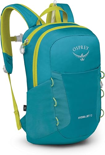 Osprey HydraJet - Mochila de senderismo para niños (12 litros) con depósito hidráulico, color azul