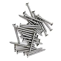 Vista 15 de Tornillos de madera de cabeza plana M4x30mm, tornillos autorroscantes Phillips Drive cabeza avellanada, 50 unidades (M4x30mm)