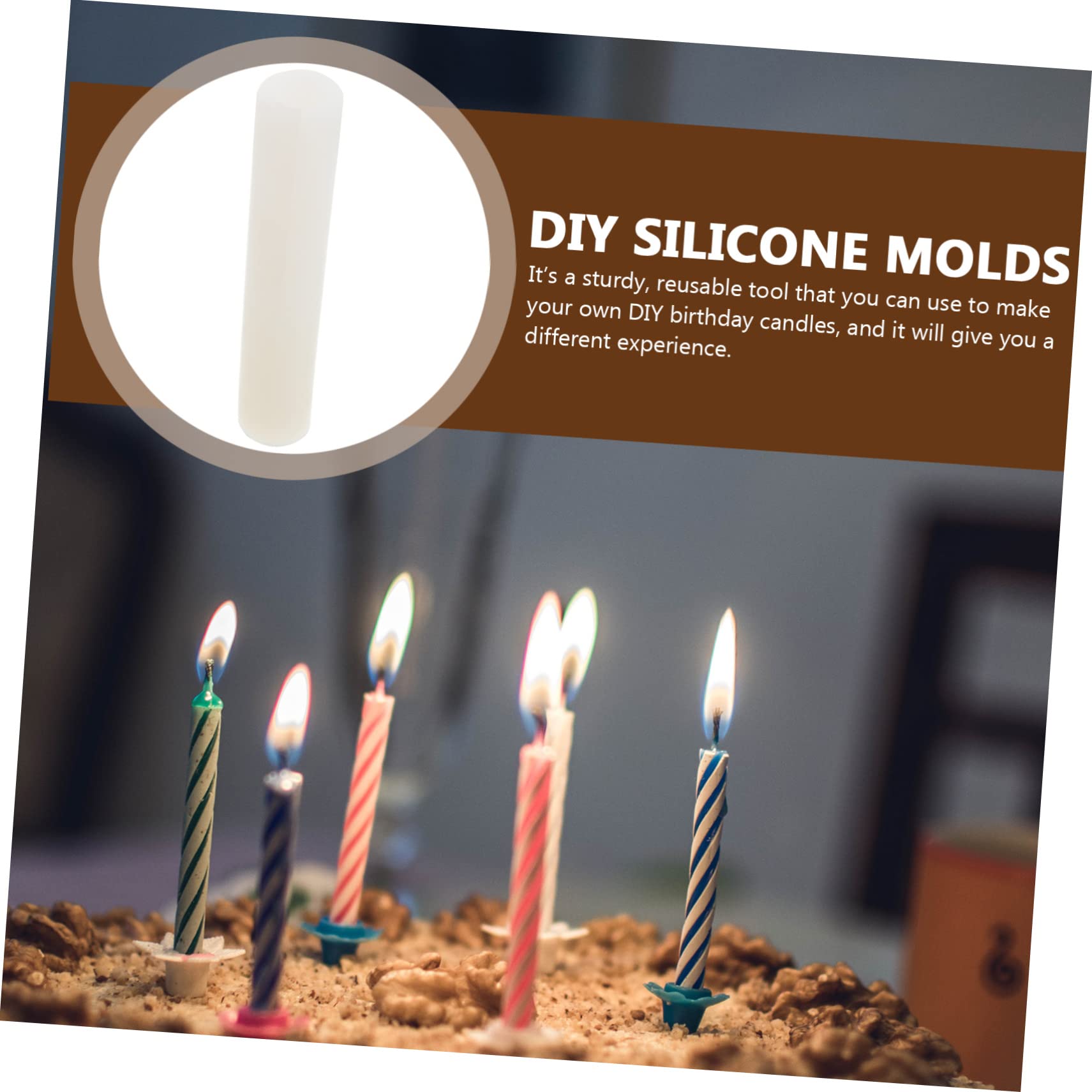 Gadpiparty 3 Piezas Molde de Silicona para Velas Diy con Diseño Geométrico Molde Creativo para Fundición de Cera y Fácil de Limpiar para Manualidades Familiares
