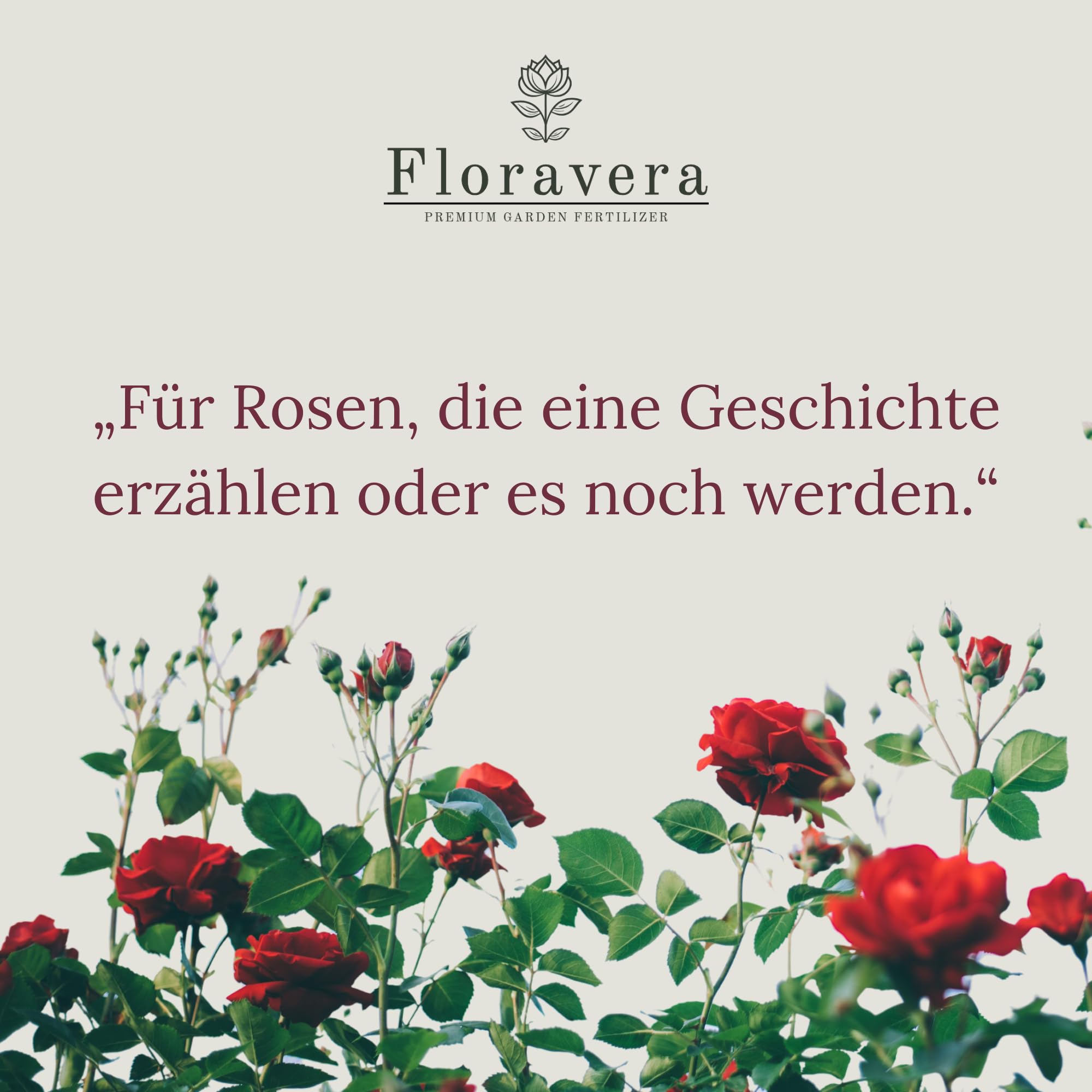 Floravera Premium Rosen Bio-Flüssigdünger 1 Liter Rosendünger Dünger (1 Liter)