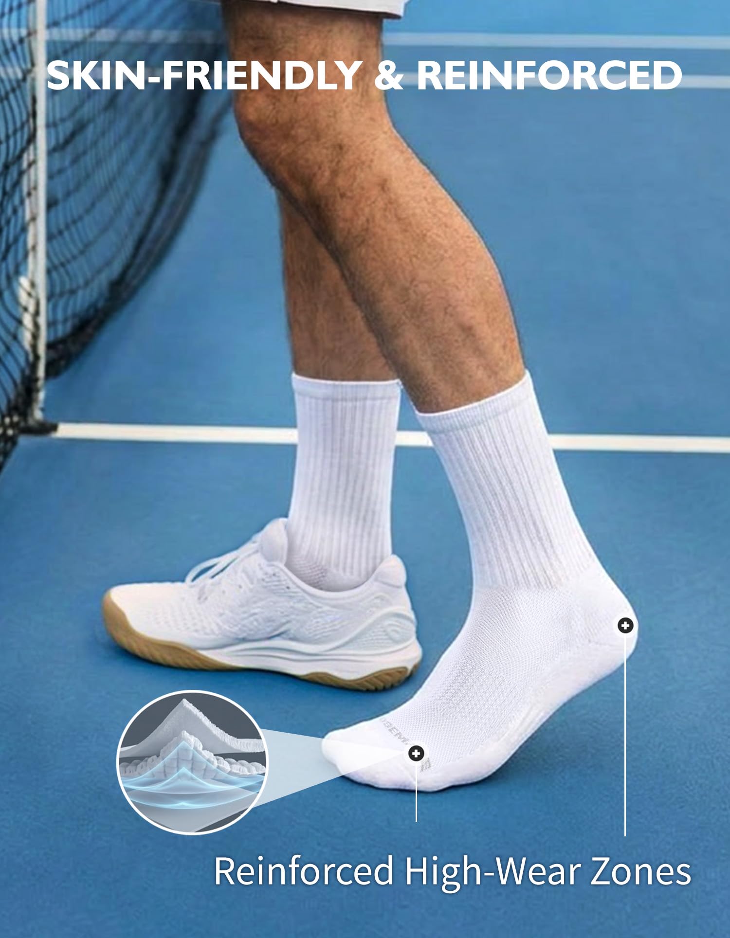 CLOSEMATE 6 Par Skarpet Sportowych Męskie Zimowe Skarpety Frotte Do Pracy Na Świeżym Powietrzu