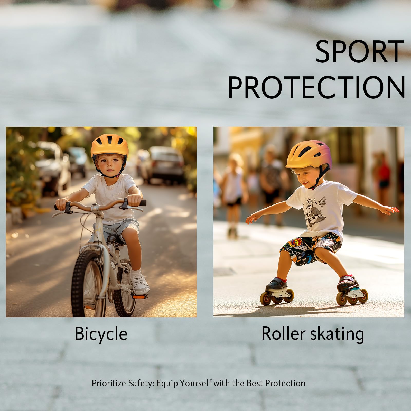 YOOXARMOR Kaski rowerowe dla dzieci, regulowany kask dla dziewczynek i chłopców w wieku 3-5-8 lat, lekki kask niemowlęcy/niemowlęcy do jazdy, deskorolki, BMX, roweru, skutera