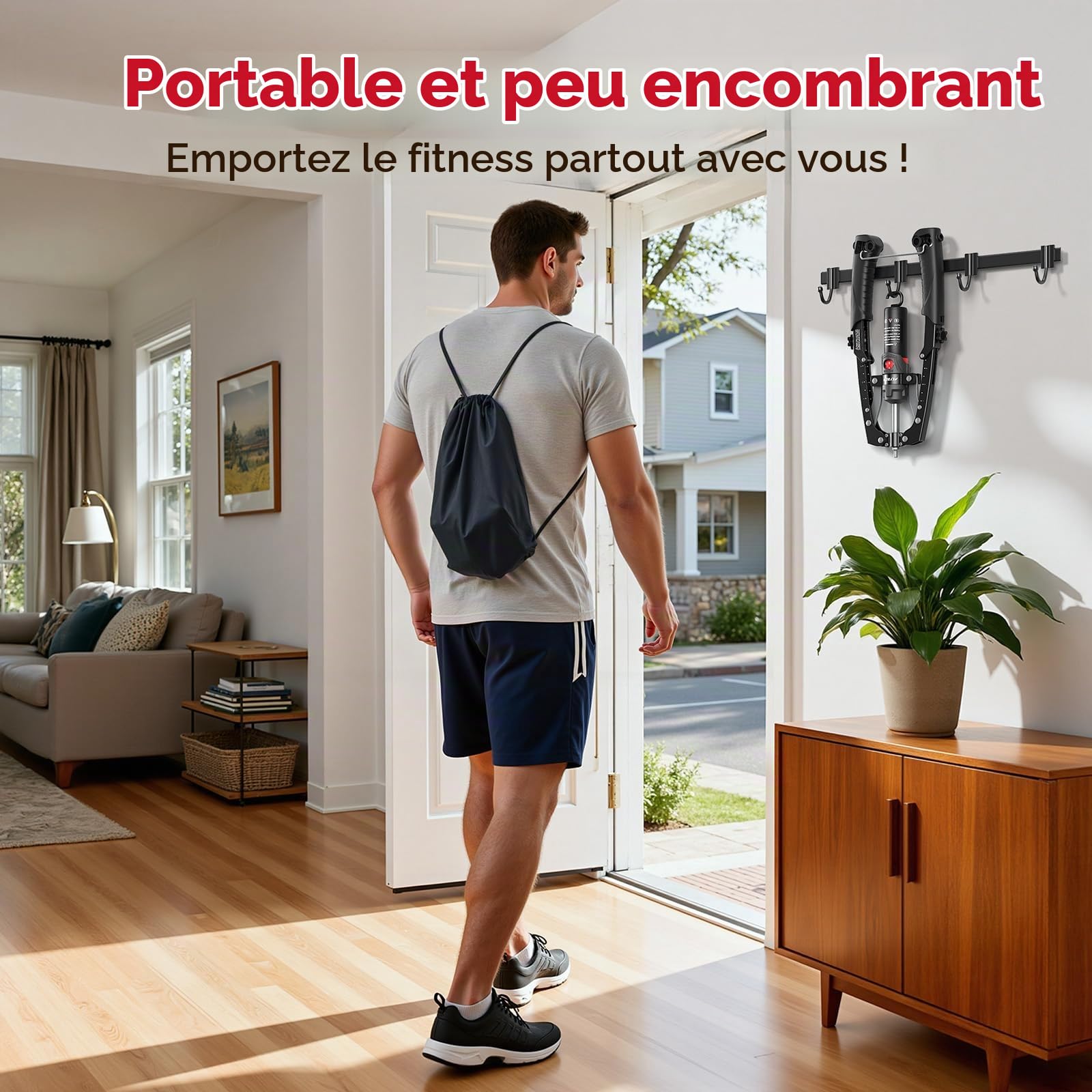 FLYBIRD Appareil d’entraînement pour Bras, Poitrine et gainage, Twist Musculaire hydraulique Core réglable de 10 à 200 kg, entraîneur 2-en-1 avec Rouleau Abdominal