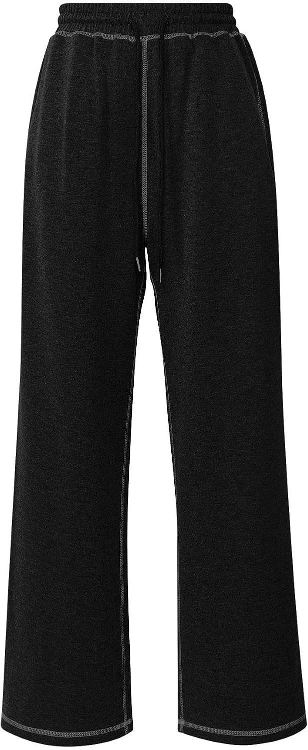 Women's Loose Fit Barrel Leg Sweatpants, High Waisted Wide Leg Joggers with Pockets, Cotton Baggy Lounge Pants