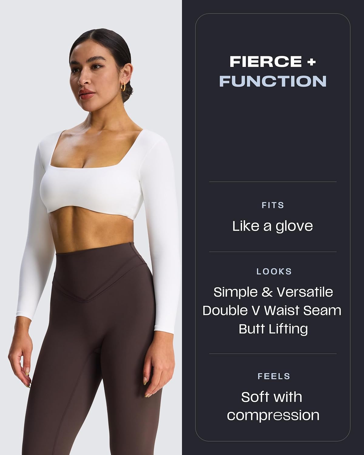 Aoxjox Women's High Waisted Workout Siren Leggings Hidden Scrunch Butt Lifting Tummy Control Gym Yoga Pants 26" - Image 4