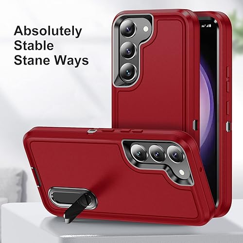 Miniatura 45 de BaHaHoues Funda para Samsung Galaxy S23 Ultra con soporte integrado, a prueba de golpes y caídas de grado militar para Galaxy S23 Ultra 5G