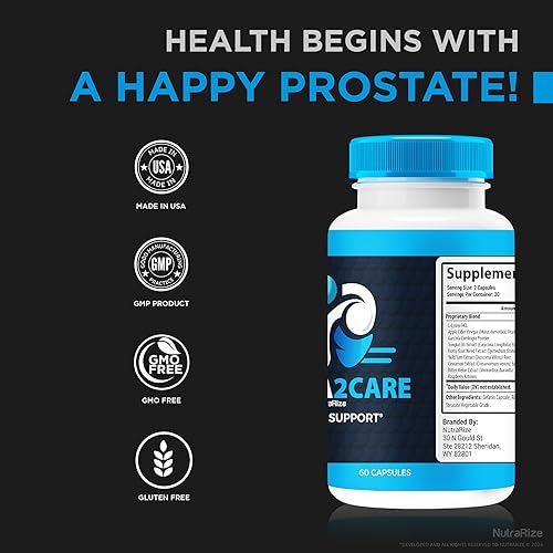 Miniatura 7 de Paquete de 3 cápsulas Prosta2Care - Fórmula completa para mantener la salud de la próstata, cápsulas naturales Prosta 2 Care, fórmula de apoyo de