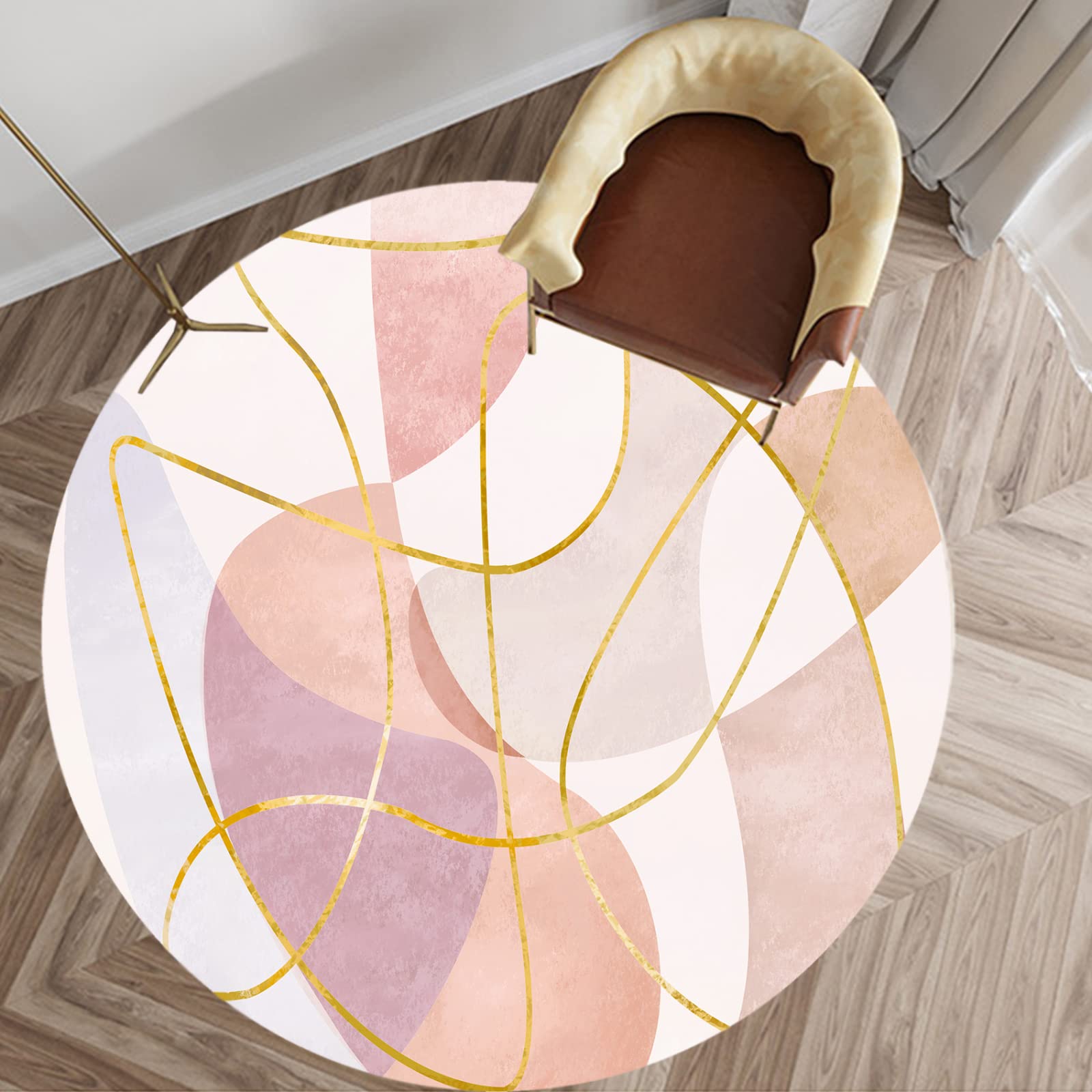 Tapis géométrique minimaliste 70x100 cm lavable pour l'entrée