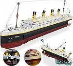 Titanic Model Kit -2022 Pieces Large Titanic Ship Building Blocks Set, STEM Educational 3D Puzzle Toys Gifts for Kids and Adults, Ideal Collectible Display Architecture for Home& Office Decor