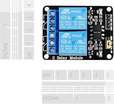 SunFounder 2 Channel DC 5V Relay Module with Optocoupler Low Level Trigger Expansion Board Compatible with Arduino R3 MEGA 2560 1280 DSP ARM PIC AVR STM32 Raspberry Pi