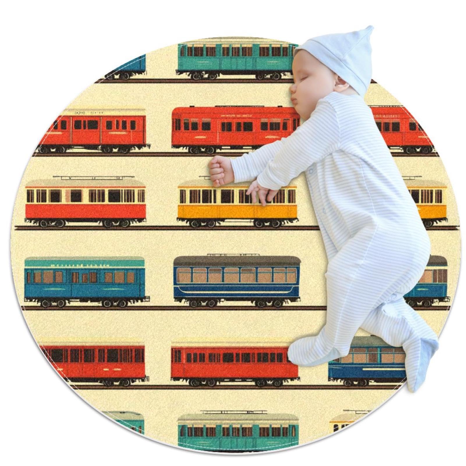 Tapis de salle de bain antidérapant rond 1m pour éviter les glissades