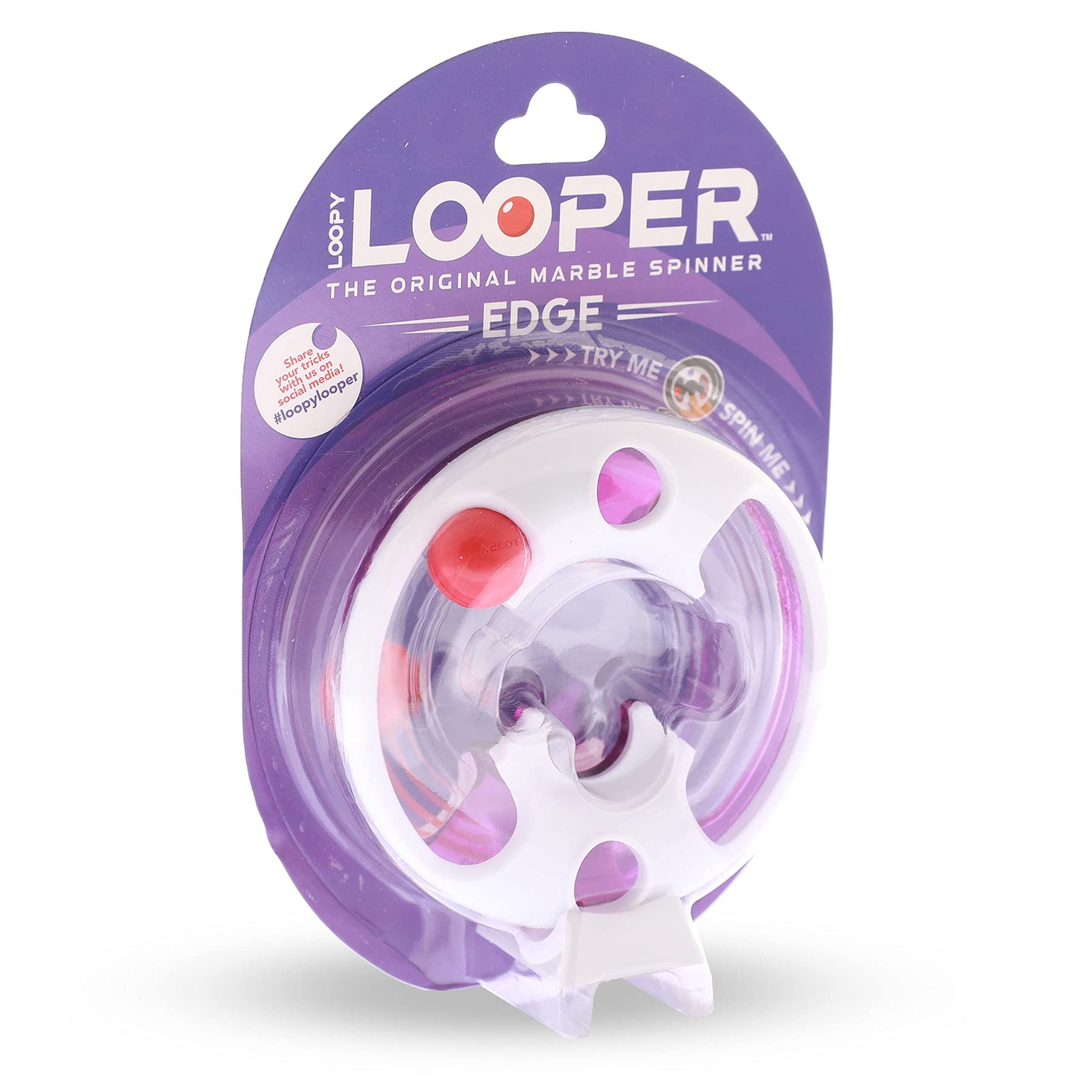 Asmodee - Edge Loopy Looper - El Spinner de Canicas Original