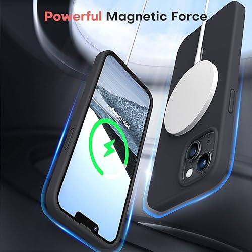 Vista 571 de TOCOL - Funda 5 en 1 para iPhone 11, con 2 protectores de pantalla + 2 protectores de lente de cámara, funda delgada de silicona líquida a prueba