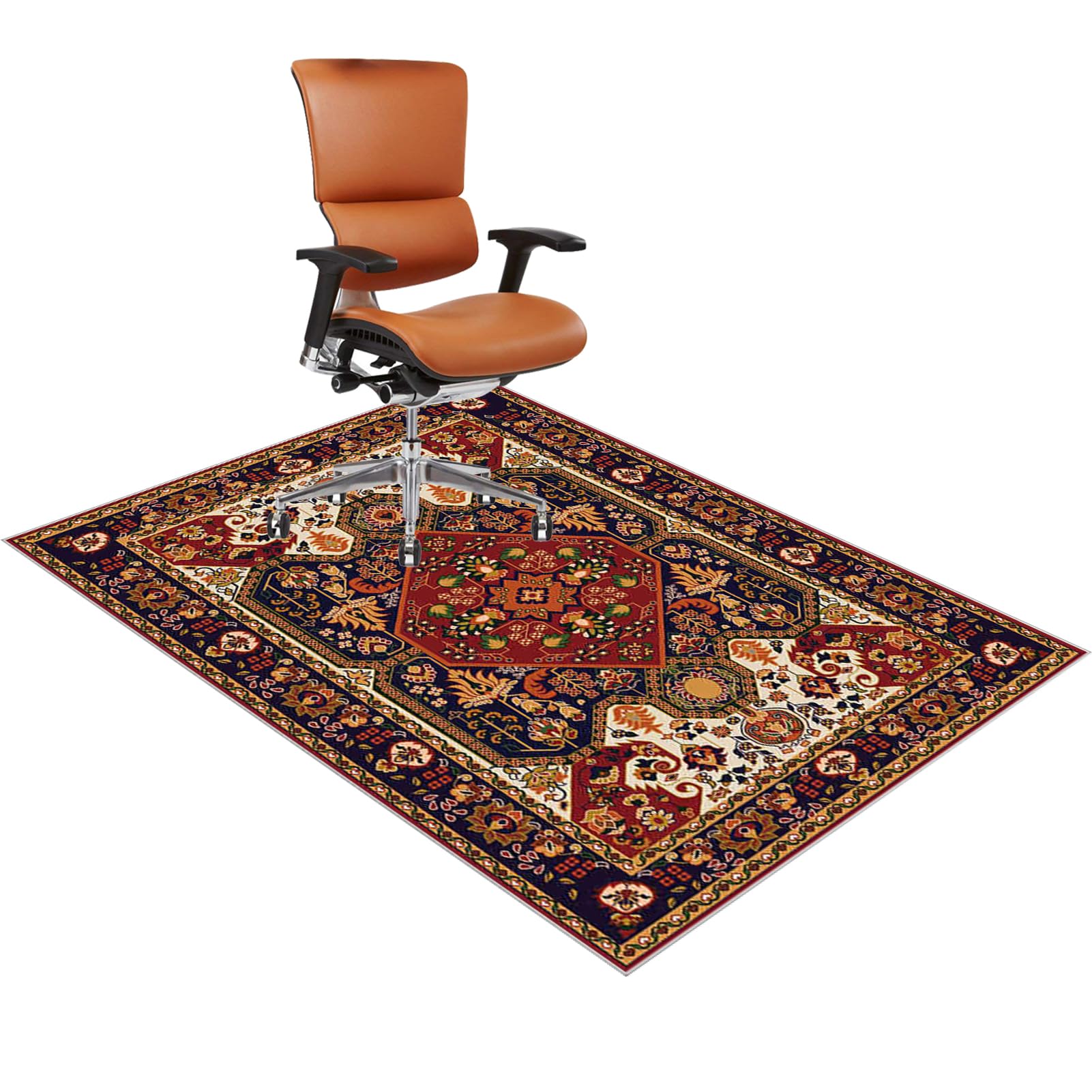 Bodenschutzmatte für Hartböden und Teppich Gaming Stuhlmatte für Hartholzboden Schreibtischstuhl Unterlage rutschfest Bodenschutz Stuhlmatte für Hartböden, Parkett und Laminat 90 x 120 cm