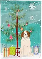 Vista 105 de Caroline's Treasures BB4243GF Bandera de jardín con texto en inglés «Merry Christmas» con texto en inglés «Merry Christmas», bandera decorativa