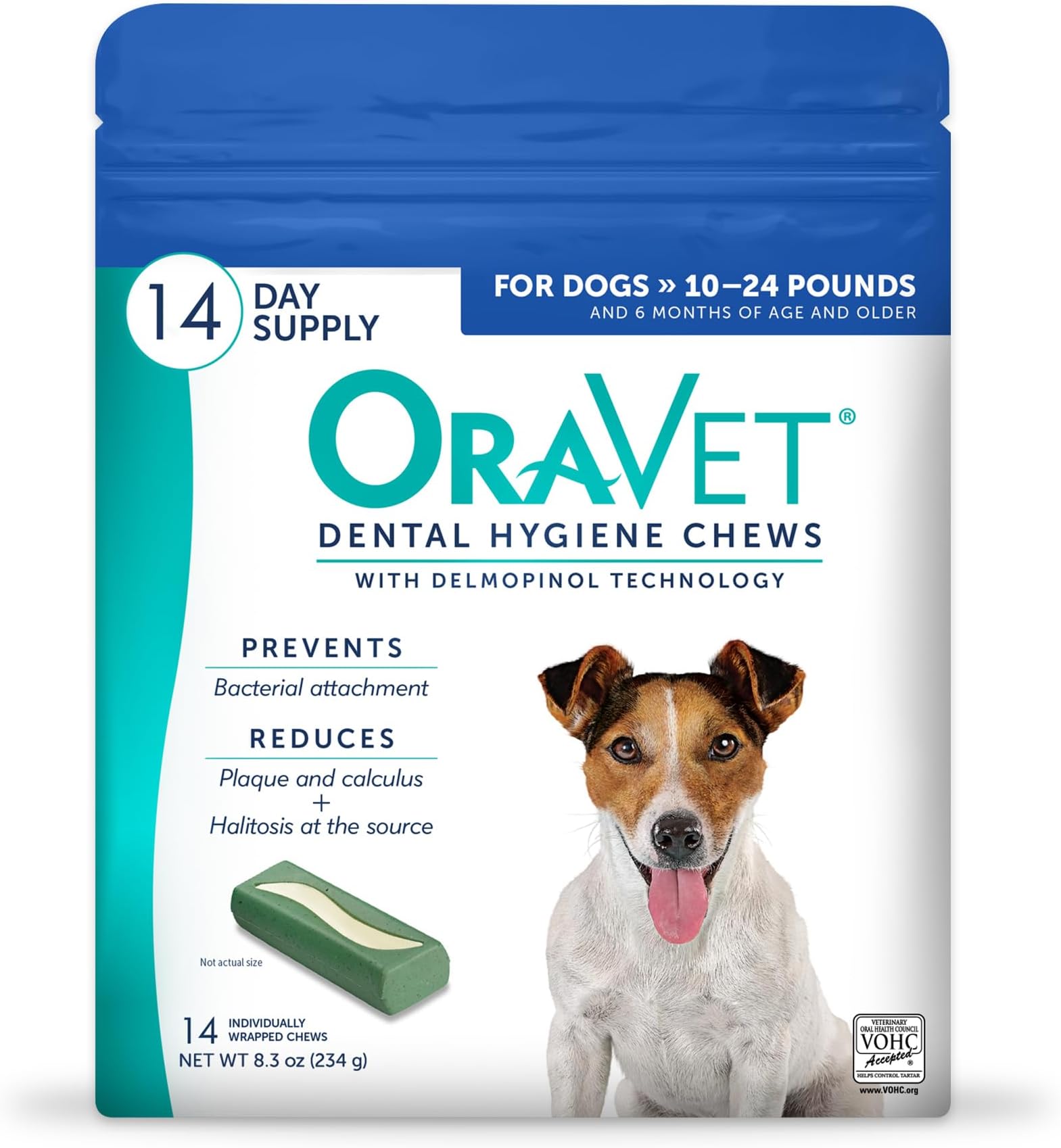 OravetDental Hygiene Chews for Dogs, 14 Count (Pack of 1)