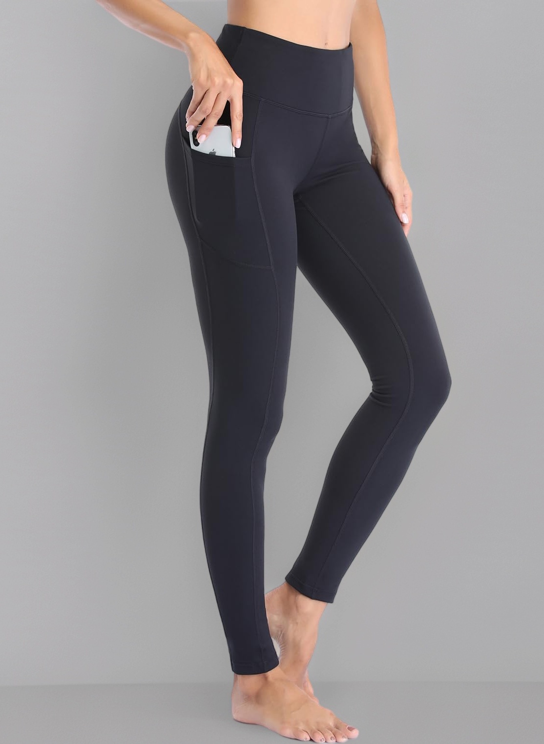 Leggings for Women Gym Yoga Pants with Pockets High Waist Workout Running Sports Activewear Fitness UK