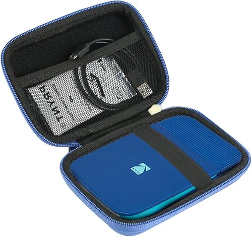 Vista 8 de khanka Estuche de viaje rígido de repuesto para cámara digital KODAK Smile Instant Print (negro)