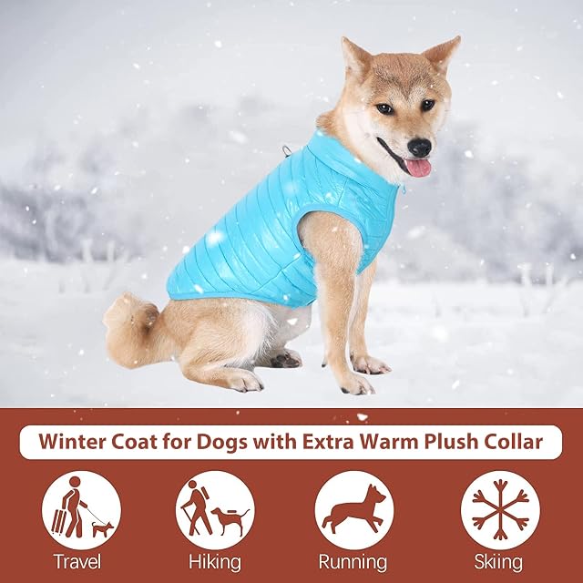 Foto 3 de 6 de PETCUTE Abrigo Invierno Perro,Abrigo Impermeable para Perros Resistente al Viento,Chaqueta para Mascotas…