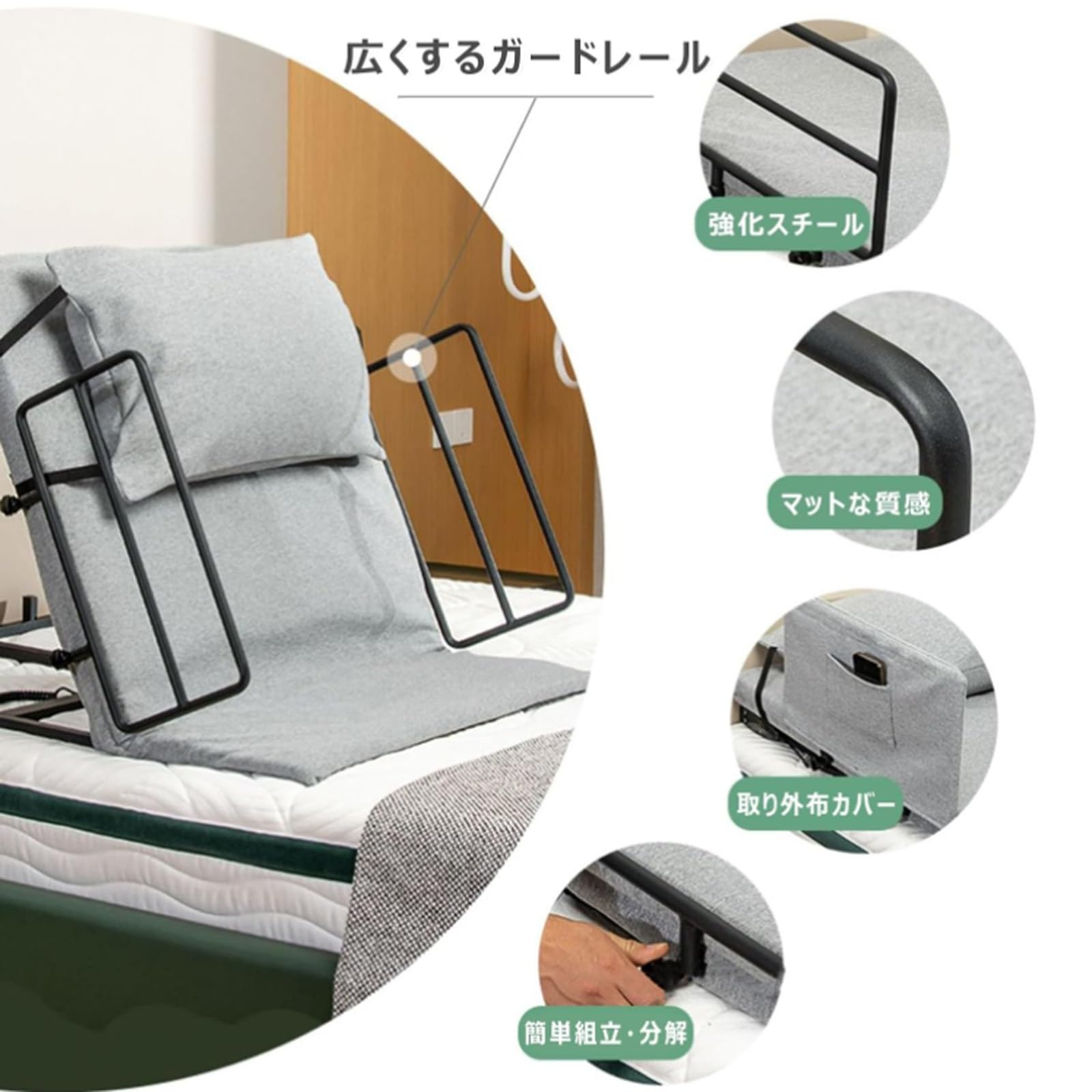Amazon.co.jp: 介護用マットレス 電動リクライニングベッド 電動べっと 