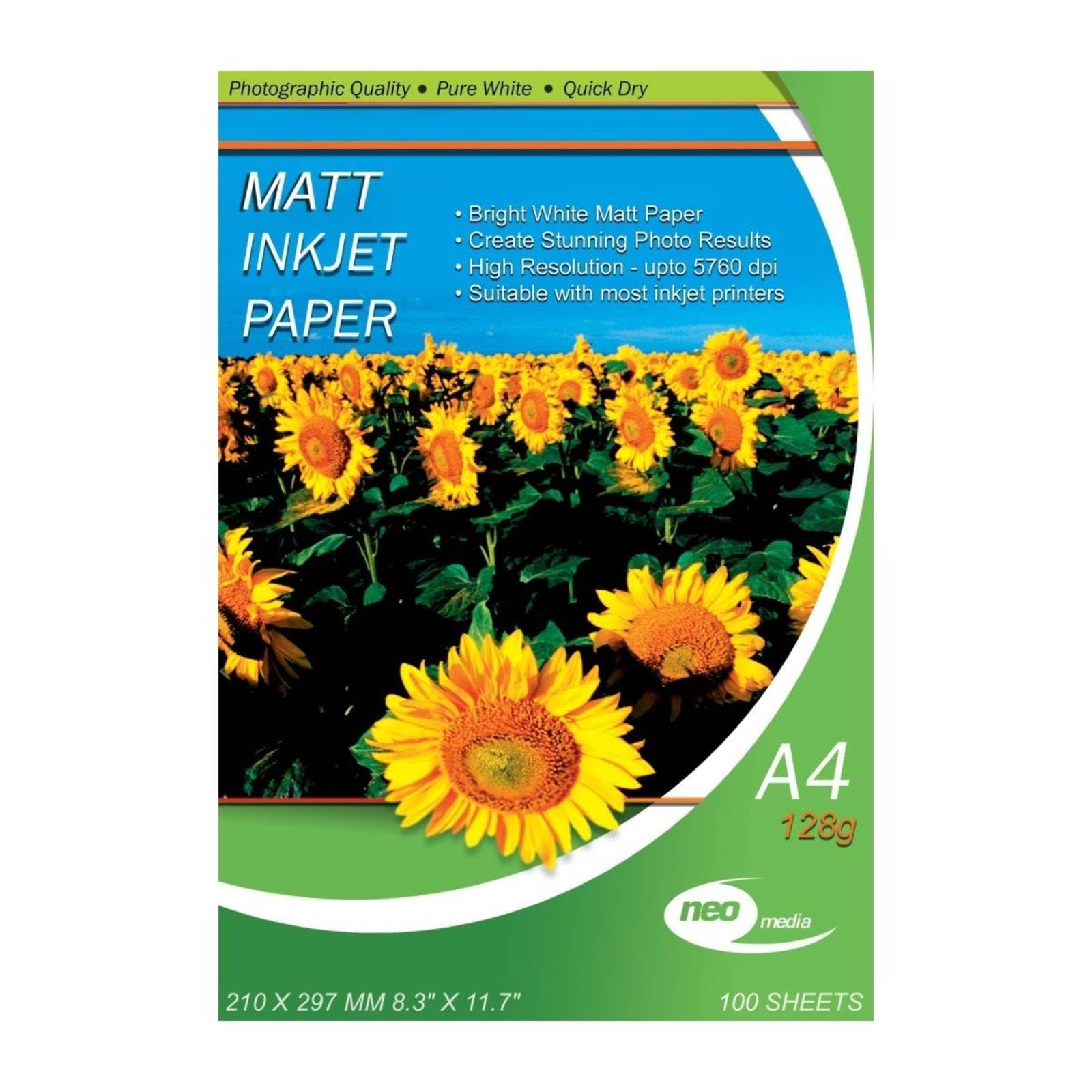 Neo Media Matt A4 Inkjet Photo Paper 128gsm - 1500 Sheets