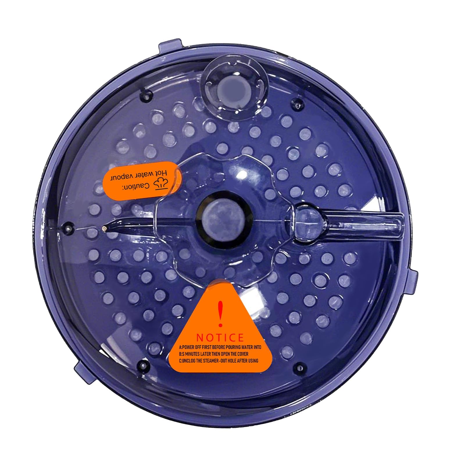 Cubierta para olla de vapor de sauna, accesorios para generador de vapor, accesorios de sauna de repuesto, solo una tapa, no olla de vapor (4 L, azul)