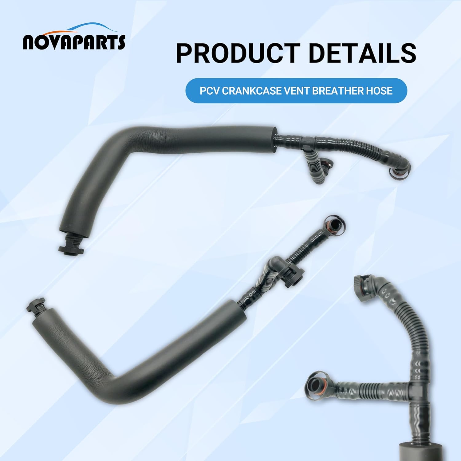 PCV Crankcase Vent Breather Hose 3-Way for BMW X3 28i 323i 328i 328xi 528i 528xi X3 X5 Z4 E60 E82 E83 E88 E90 N52 3.0L 11157559528