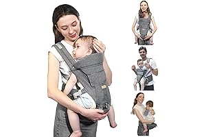 Hip Seat Baby Carrier with Head Support for Newborn