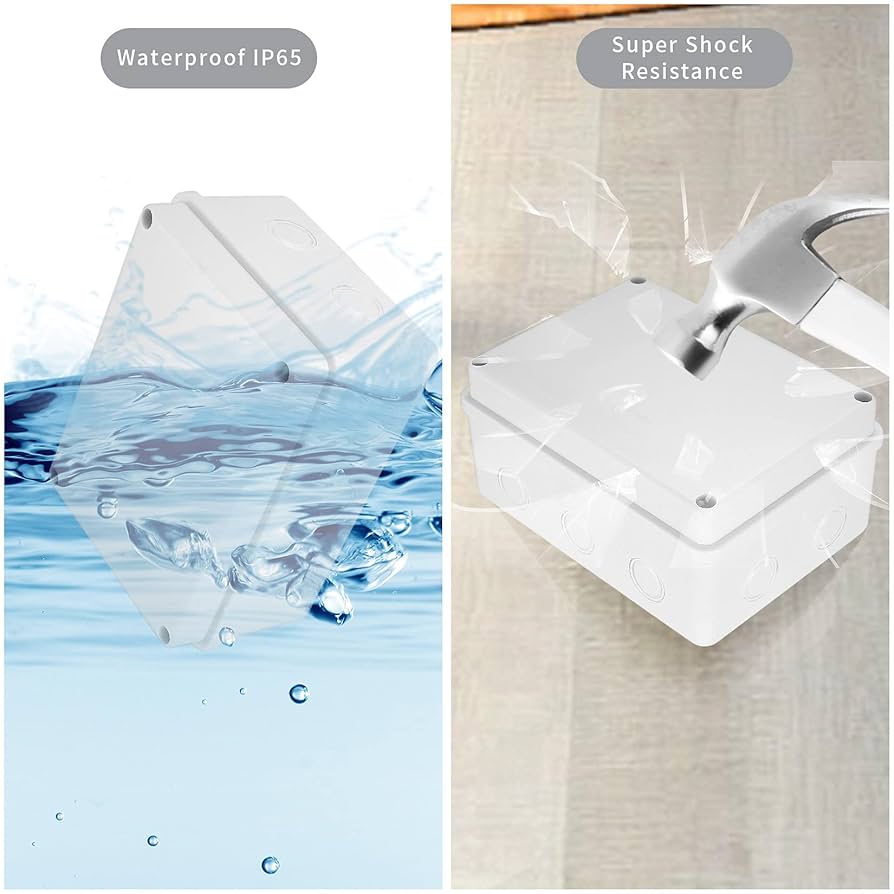 Tocretoare Outdoor Electrical Box, Steel Junction Box 16 X 12 X 8'', NEMA 4X Electrical Enclosure Box IP66 Waterproof & Dustproof, Universal