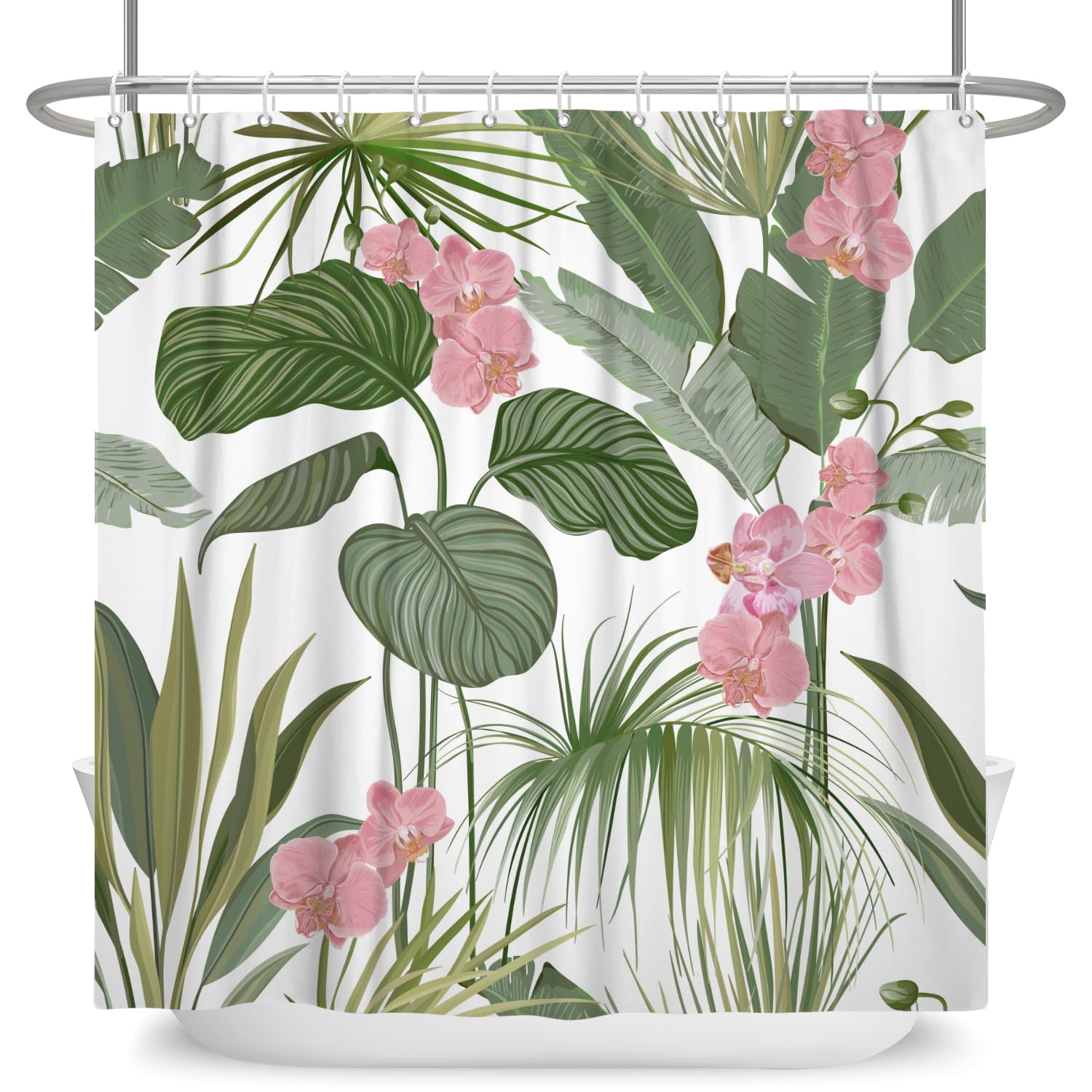 ASDCXZ Leaves Shower Curtain 180x180 cm - Image 4