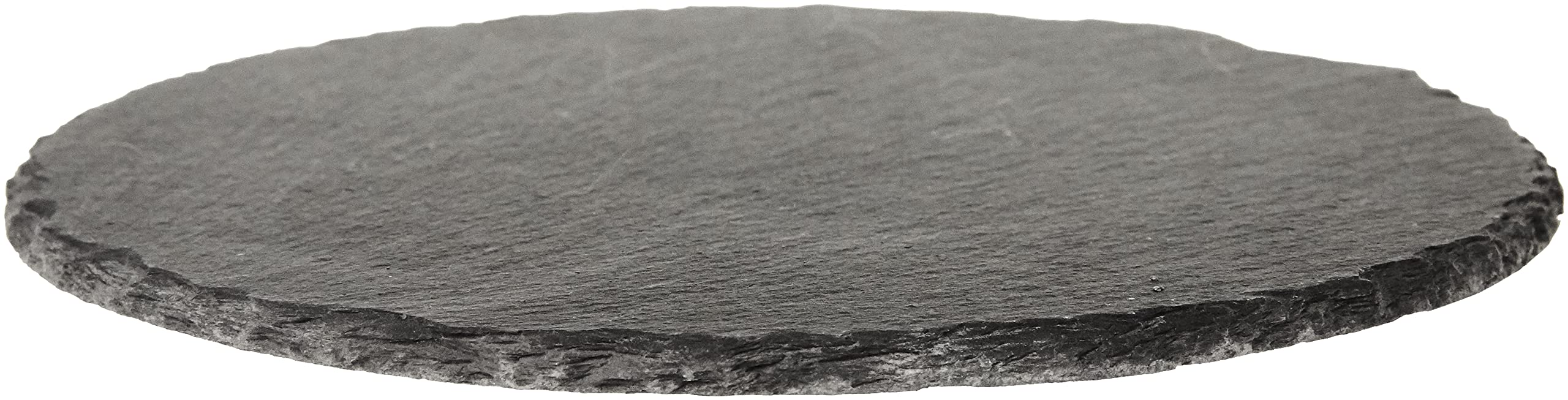 Rayher Plateau en ardoise rond, gris, 1 pce., Ø20cm, utilisation multiple, présentation d’aliments, décoration de table, dessous de plat-56532000 (Lot de 5)