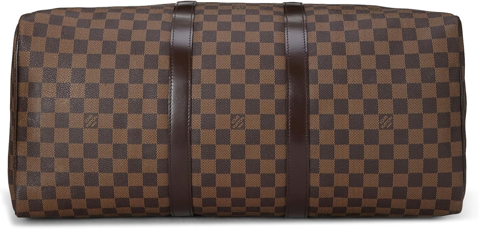 Pre-Loved Damier Ebene Keepall 50, Brown