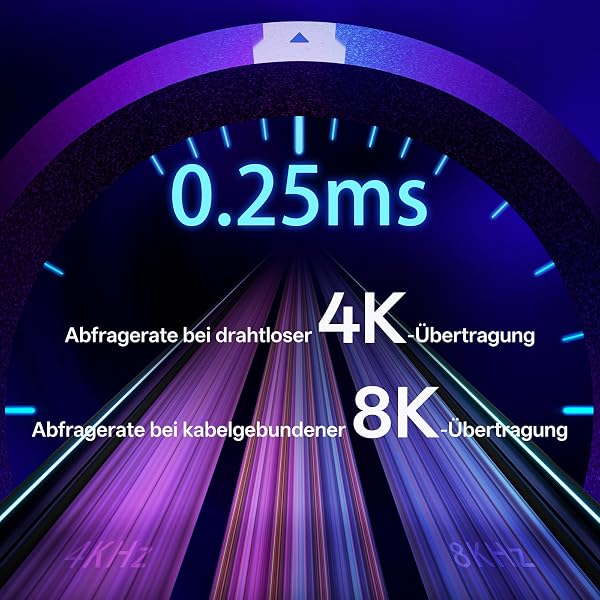 Rapoo VT9Pro 4K Kabellose Gaming-Maus mit PAW 3398 Sensor, 26000 DPI, 4000Hz Abfragerate, 0.25ms Reaktionszeit, 10 Programmierbare Tasten, 160 Stunden Akkulaufzei, Integrierter Speicher-Weiß - 3