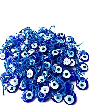 Bion, Evil Eye Beads, Talisman Charm (Blue -1.36 50pcs)