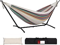 Vista 20 de Lazy Daze Hammocks Hamaca doble con soporte de acero que ahorra espacio de 9 pies, incluye funda de transporte portátil, capacidad de 450 libras