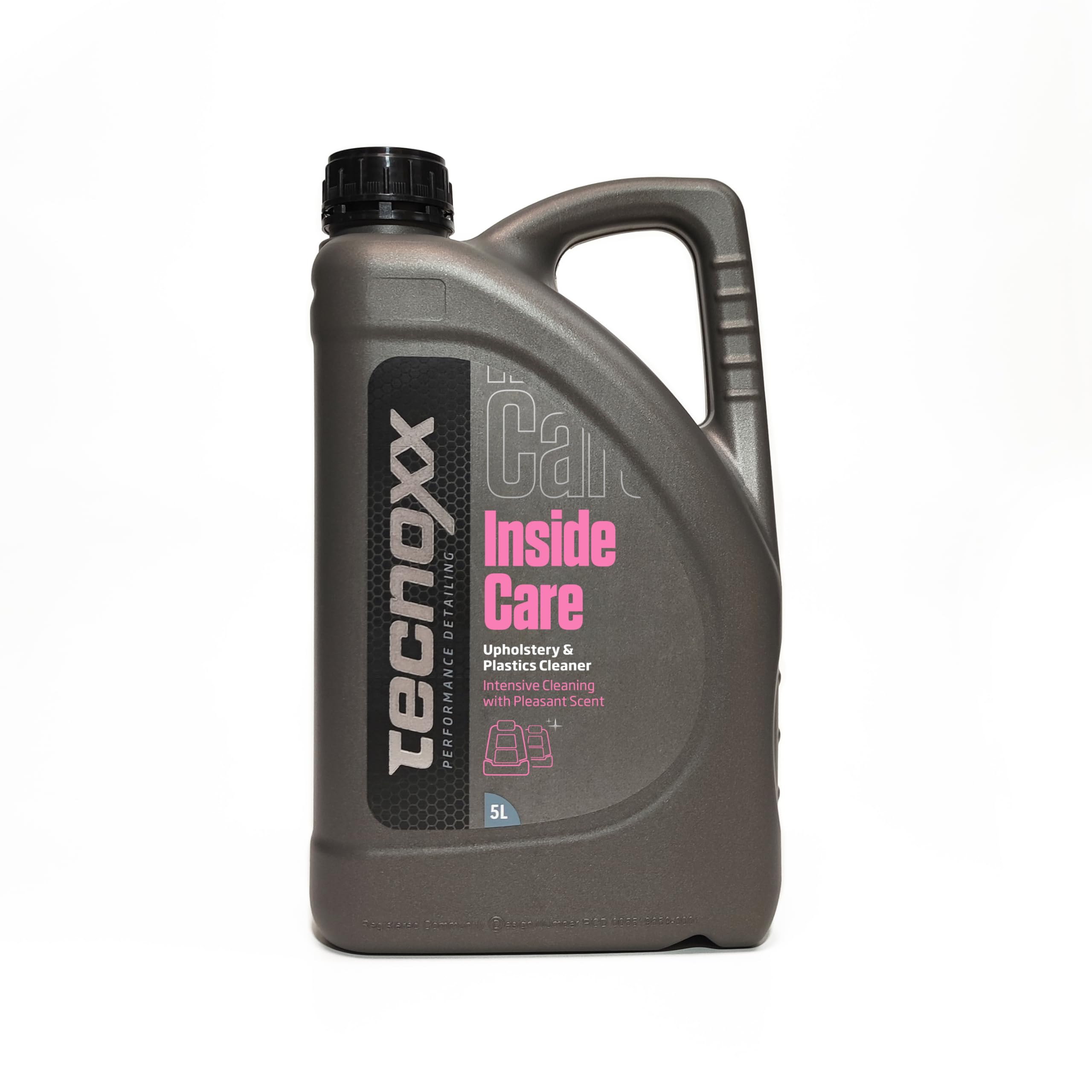 Tecnoxx – Inside Care Nettoyant Universel Multifonction pour l’intérieur de la Voiture Tapisseries Textiles Plastiques Peau Emballage Professionnel 5 litres
