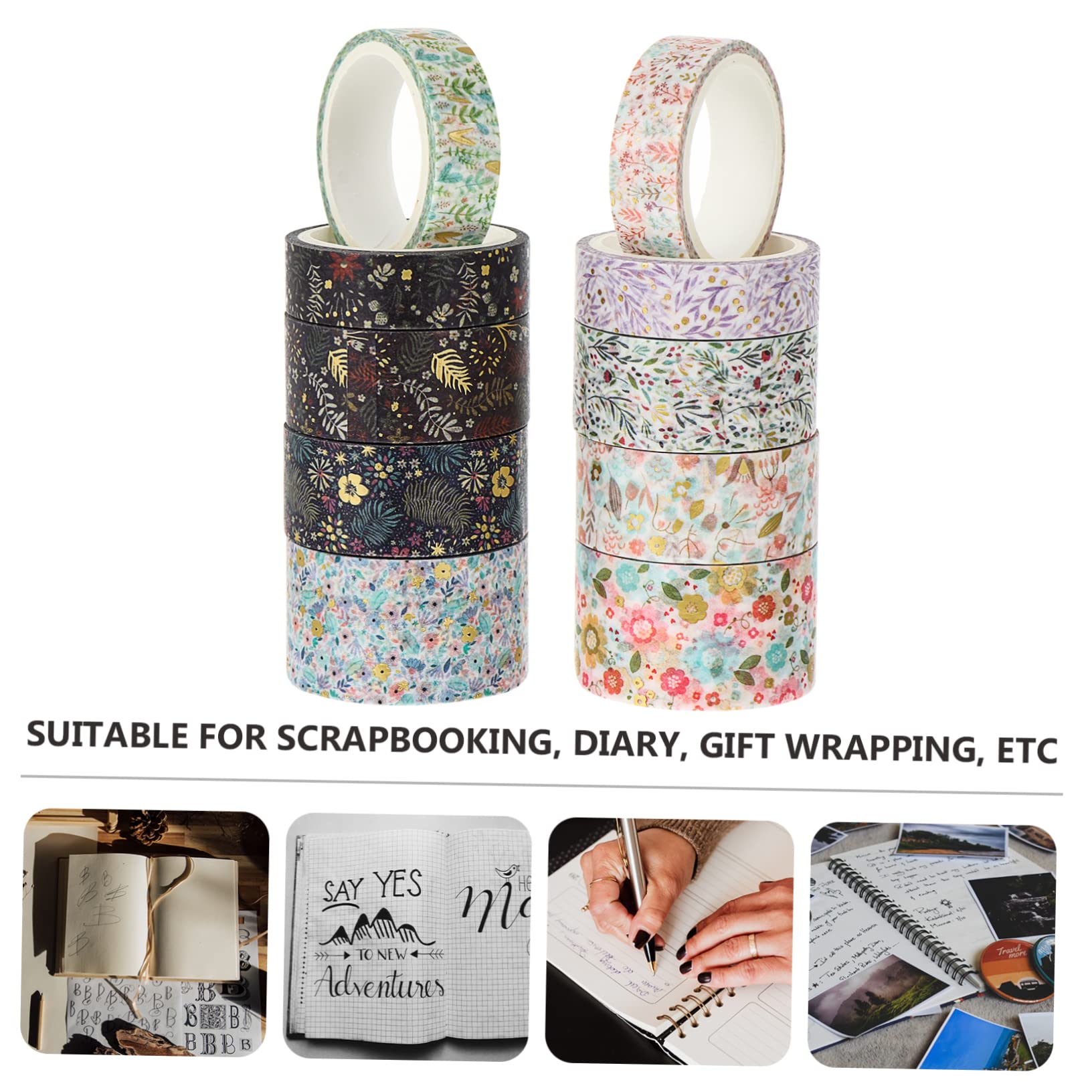 SHINEOFI 20 Nastro Adesivo Per Artigianato Di Nastro Decorativo Carta Per Scrapbooking e Design Unico e Facile Da Strappare Mano Per Decorare Inviti e Progetti Creativi