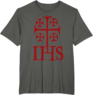 Jerusalem Cross IHS Knights Templar T-Shirt