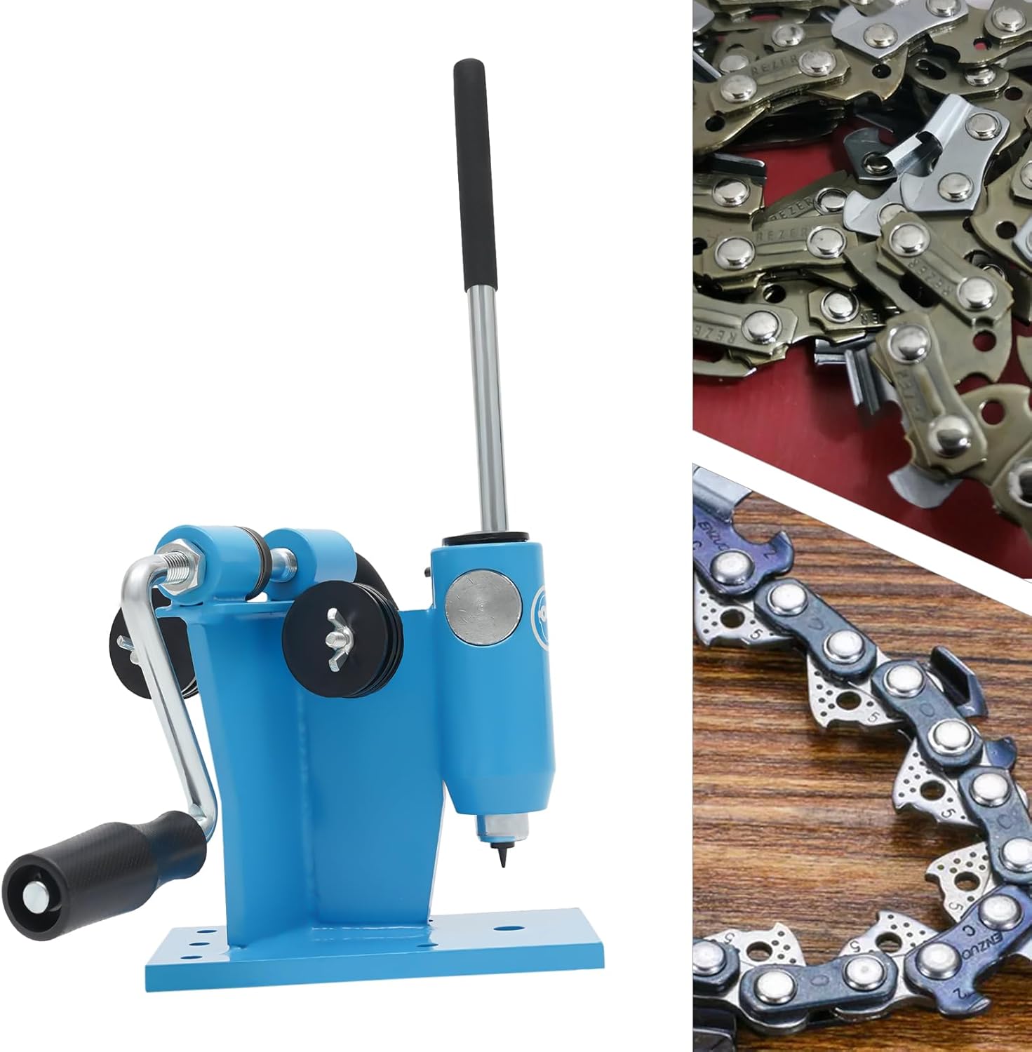 TFCFL Broken Chain Anchor Chain Machine, 2-in-1 Chain Breaker and Chain Riveting Machine, Chainsaw Chain Breaker Rivet Spinner Splitter Dismantle Repair Tool, Professional Repair Tool Kit