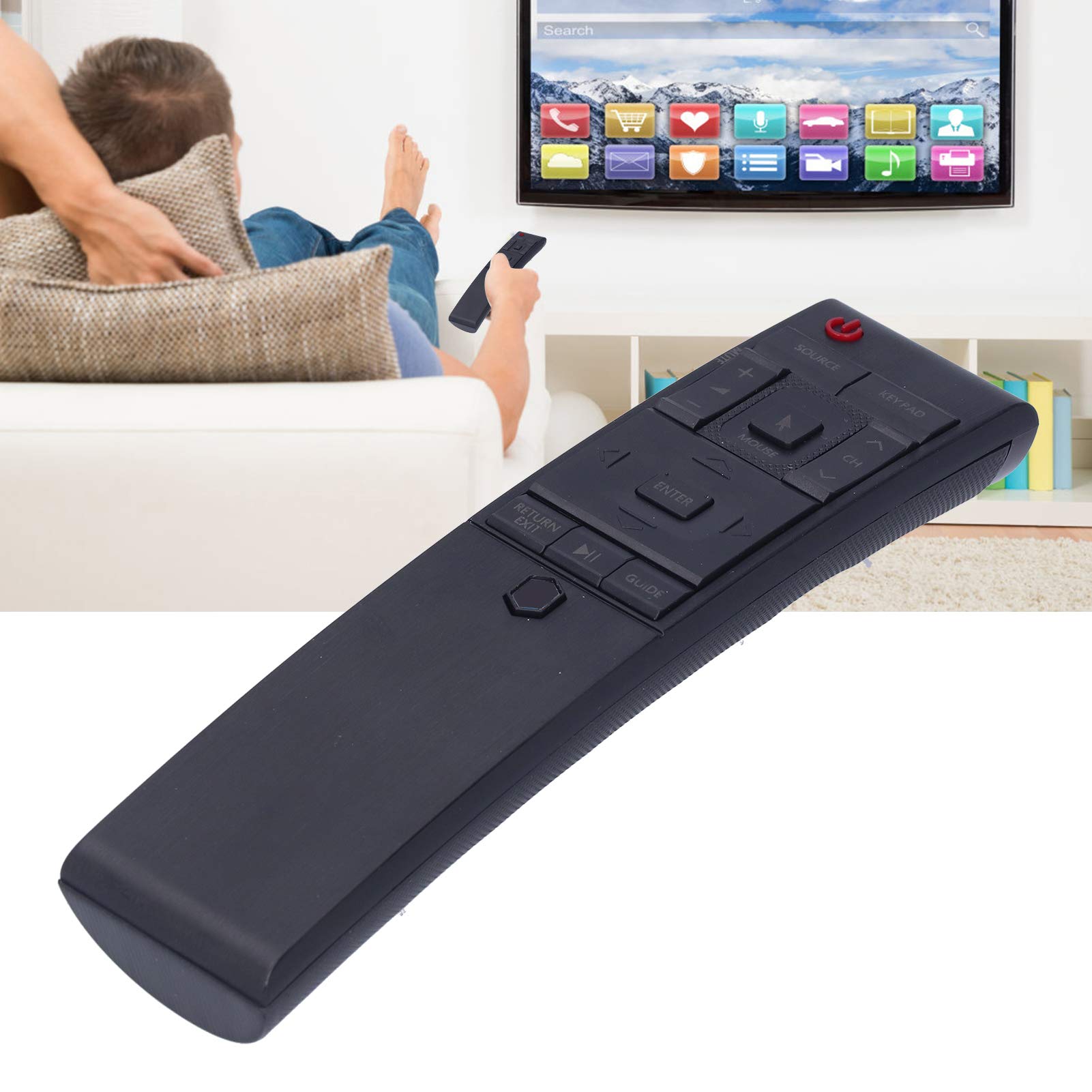 Uniwersalny pilot zdalnego sterowania, stabilna wydajność Smart TV pilot zdalnego sterowania Dedykowane klawisze nawigacyjne menu dla Bn59-01220e/bn5901220e/rmctpj1ap2
